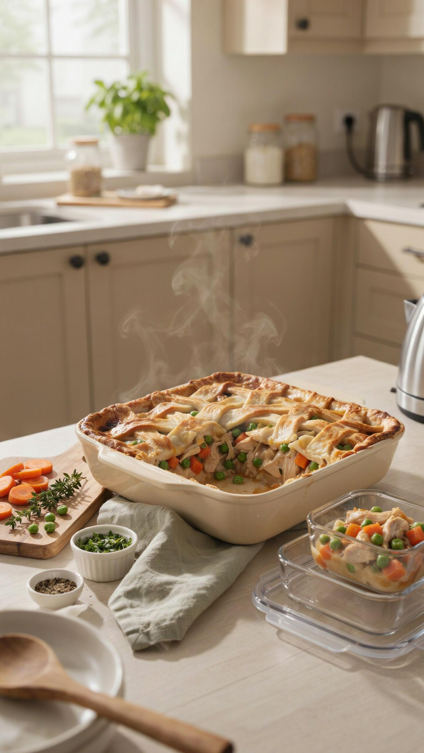 The Time Compression Tactic High Protein Pot Pie For Busy Lives