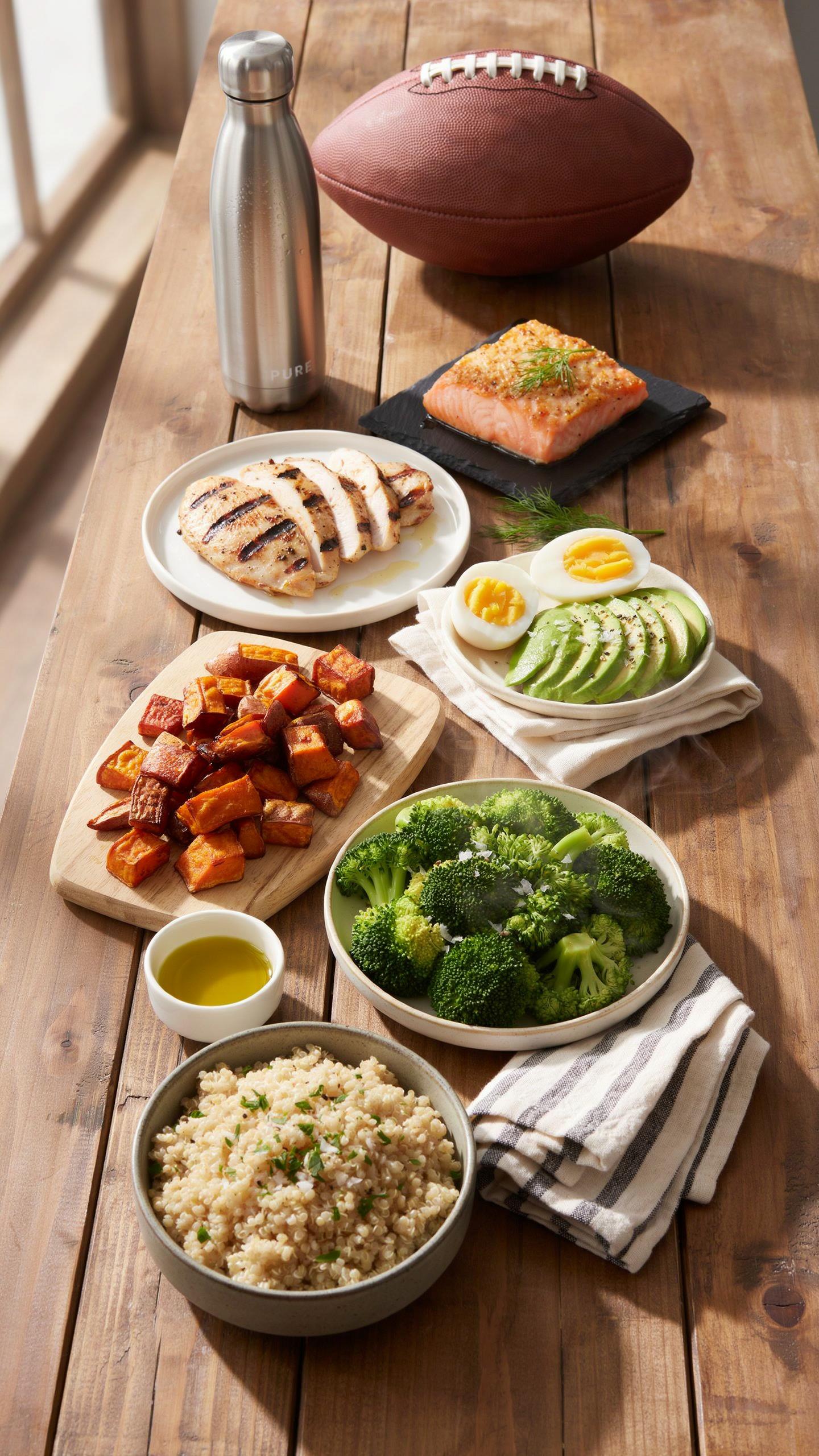 Fueling Like A Football Player Meal Plan Dense Protein For Demanding Sports