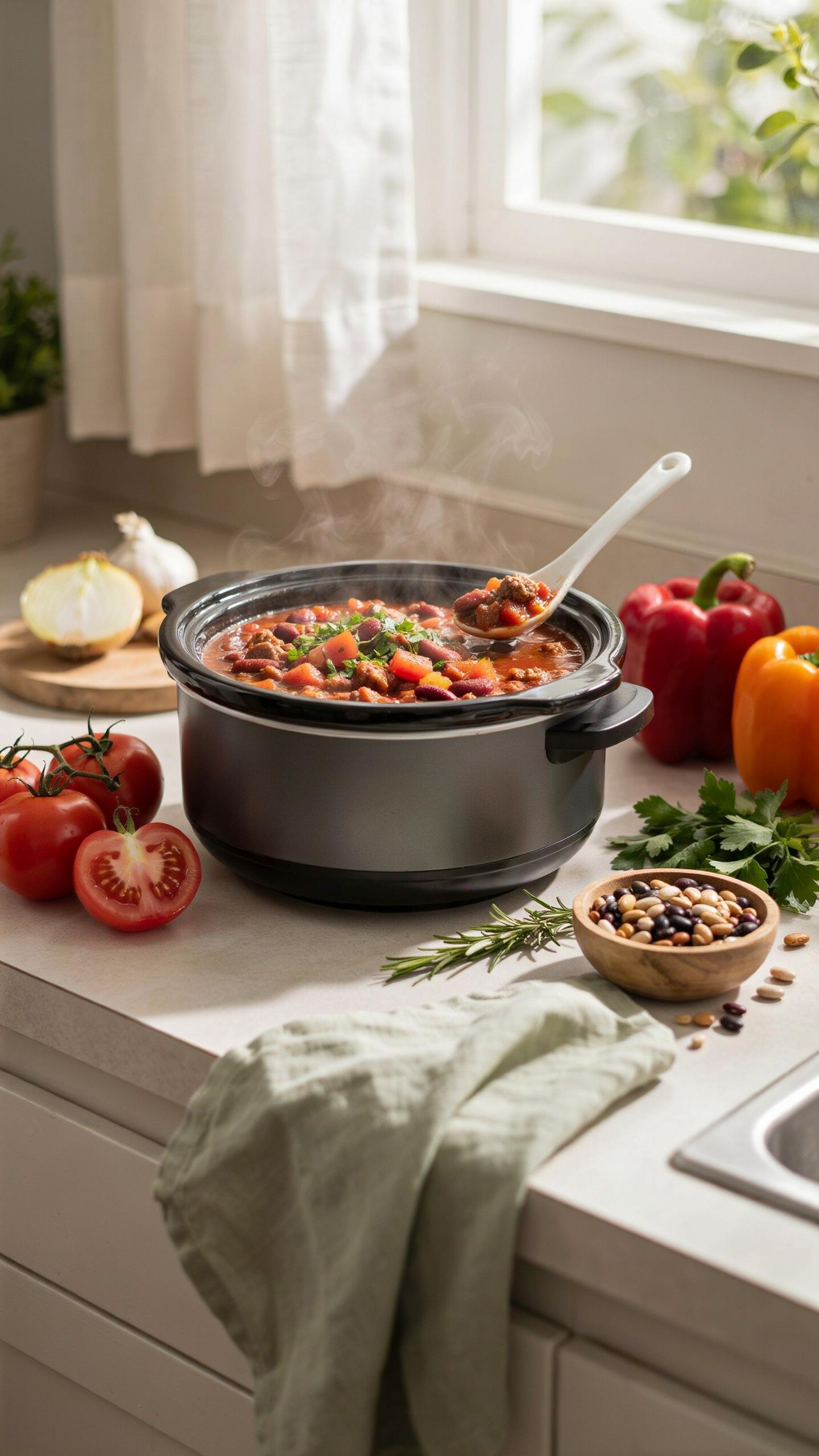 The Crockpot Advantage Effortless Healthy Chili Recipe
