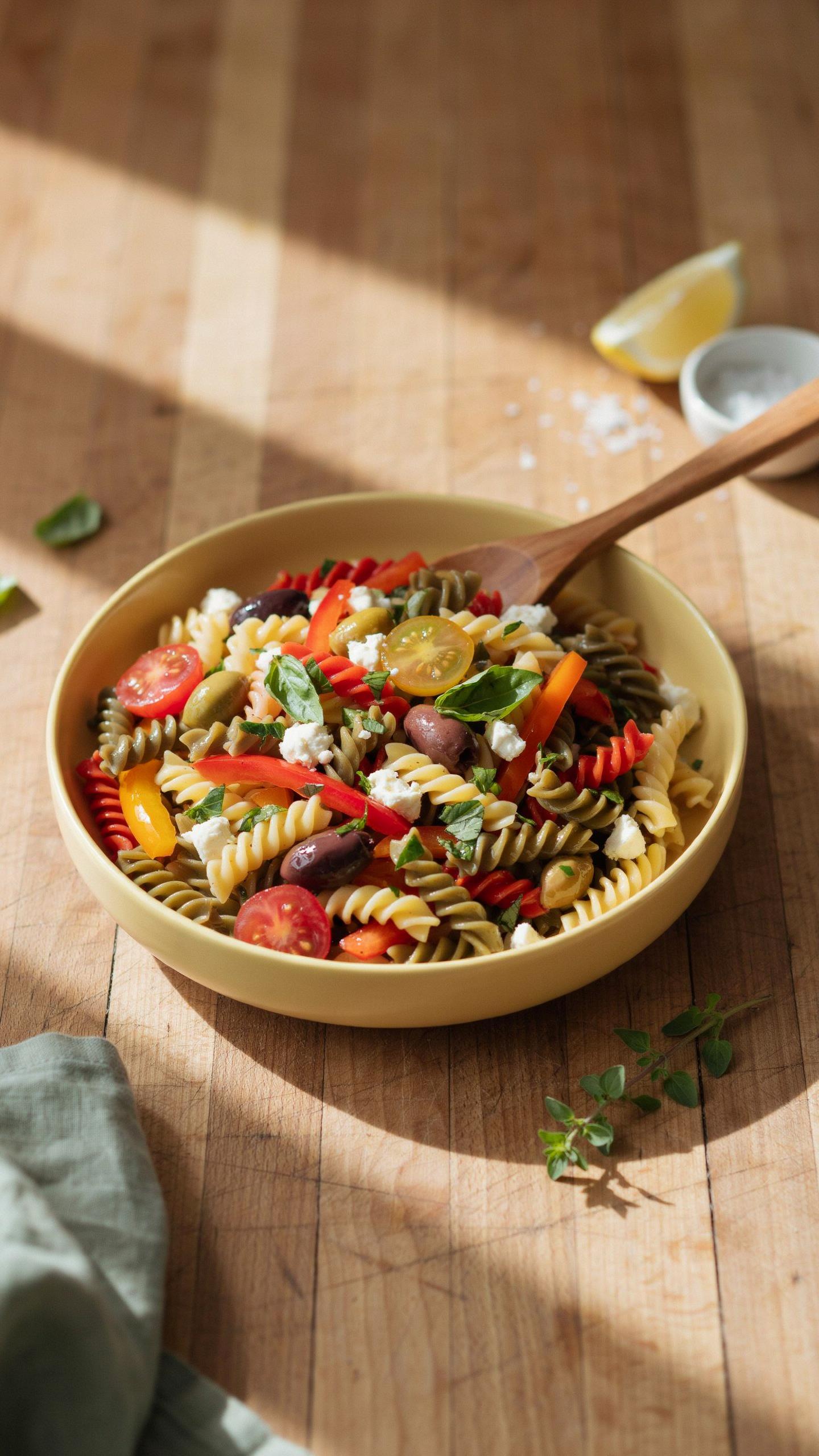 Hearty Pasta Salad Fueling The Ambitious Not Just The Hungry