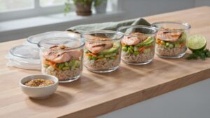 Salmon Rice Bowl Meal Prep For The Week
