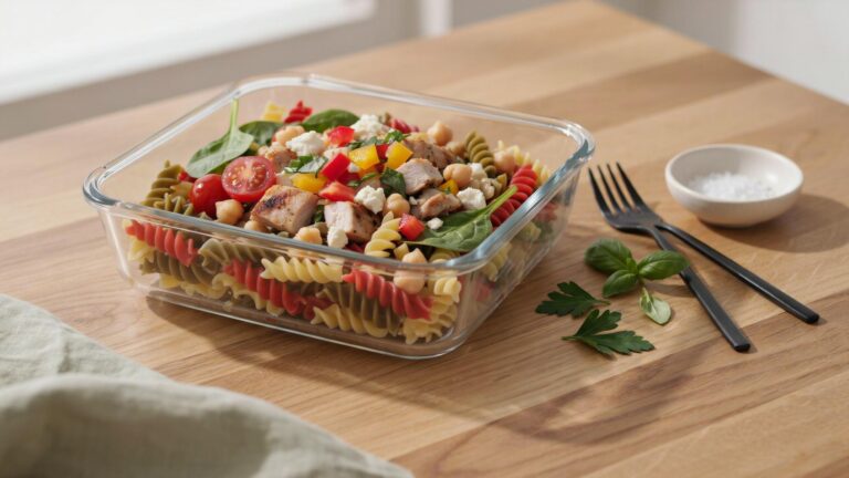 High Protein Pasta Salad You Can Meal Prep Ahead