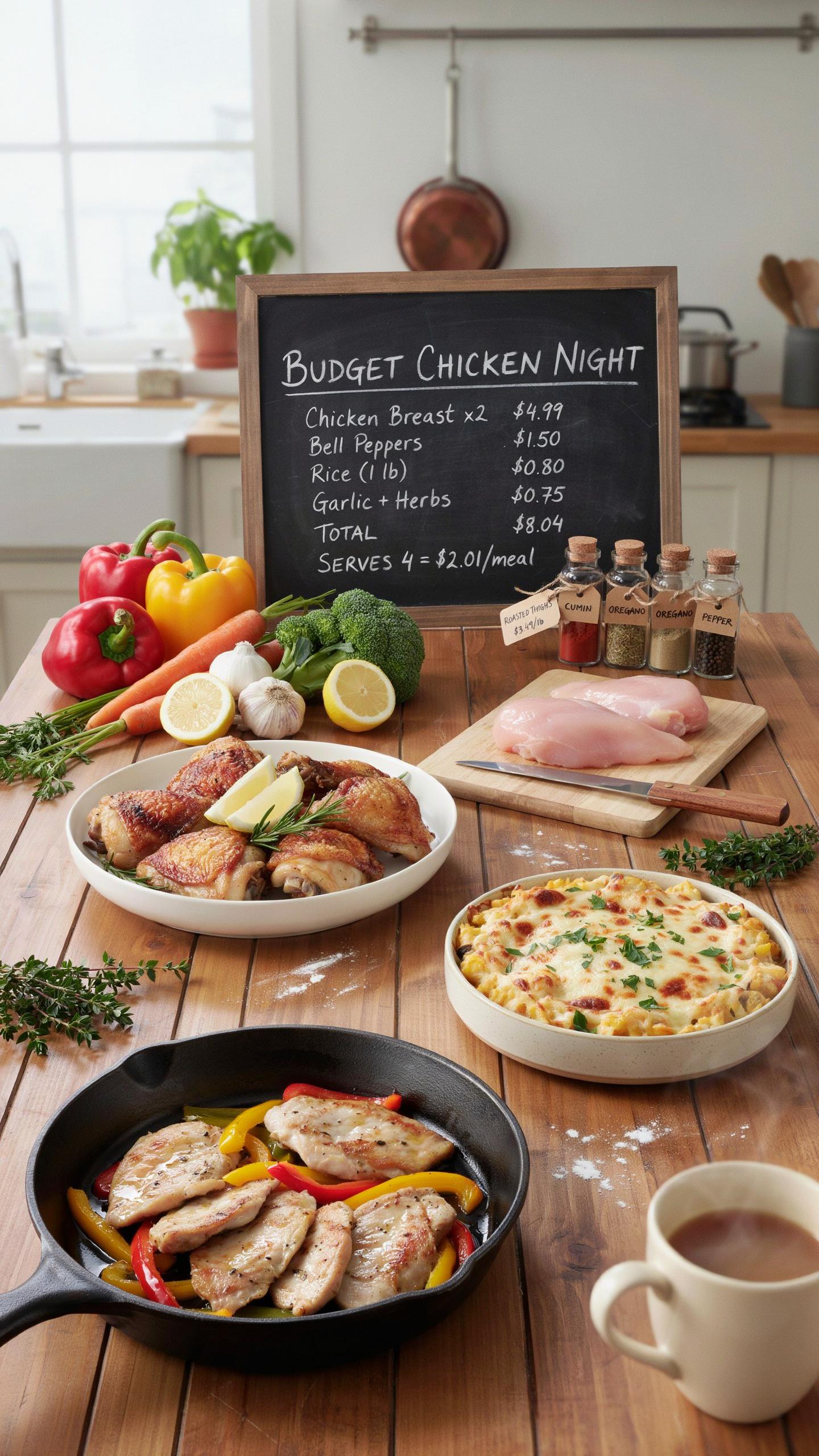 Cheap Dinner Ideas With Chicken Cost Benefit Analysis Of Ingredients