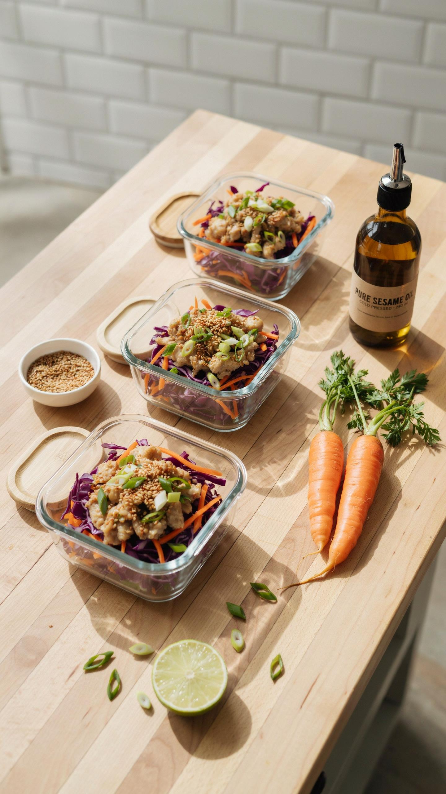 The 3 Tiered Egg Roll Bowl Meal Prep Protocol