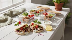 High Protein Pita Wraps You Can Meal Prep Ahead