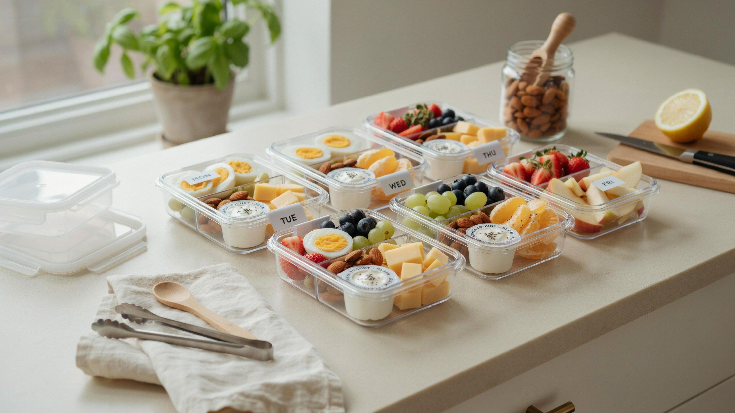 High Protein Snack Boxes You Can Meal Prep For School