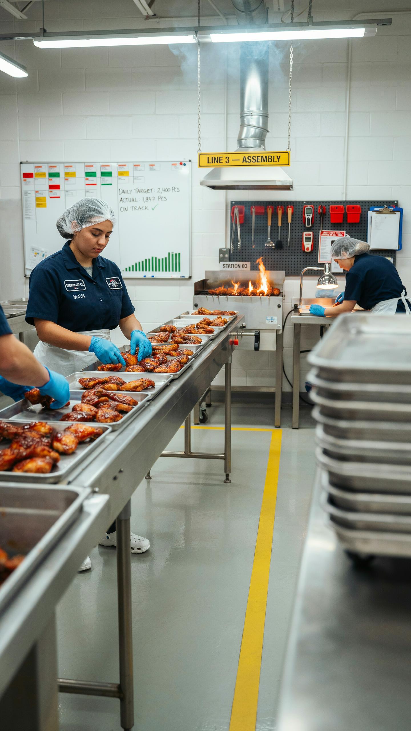 The BBQ Chicken Assembly Line A Lean Manufacturing Approach