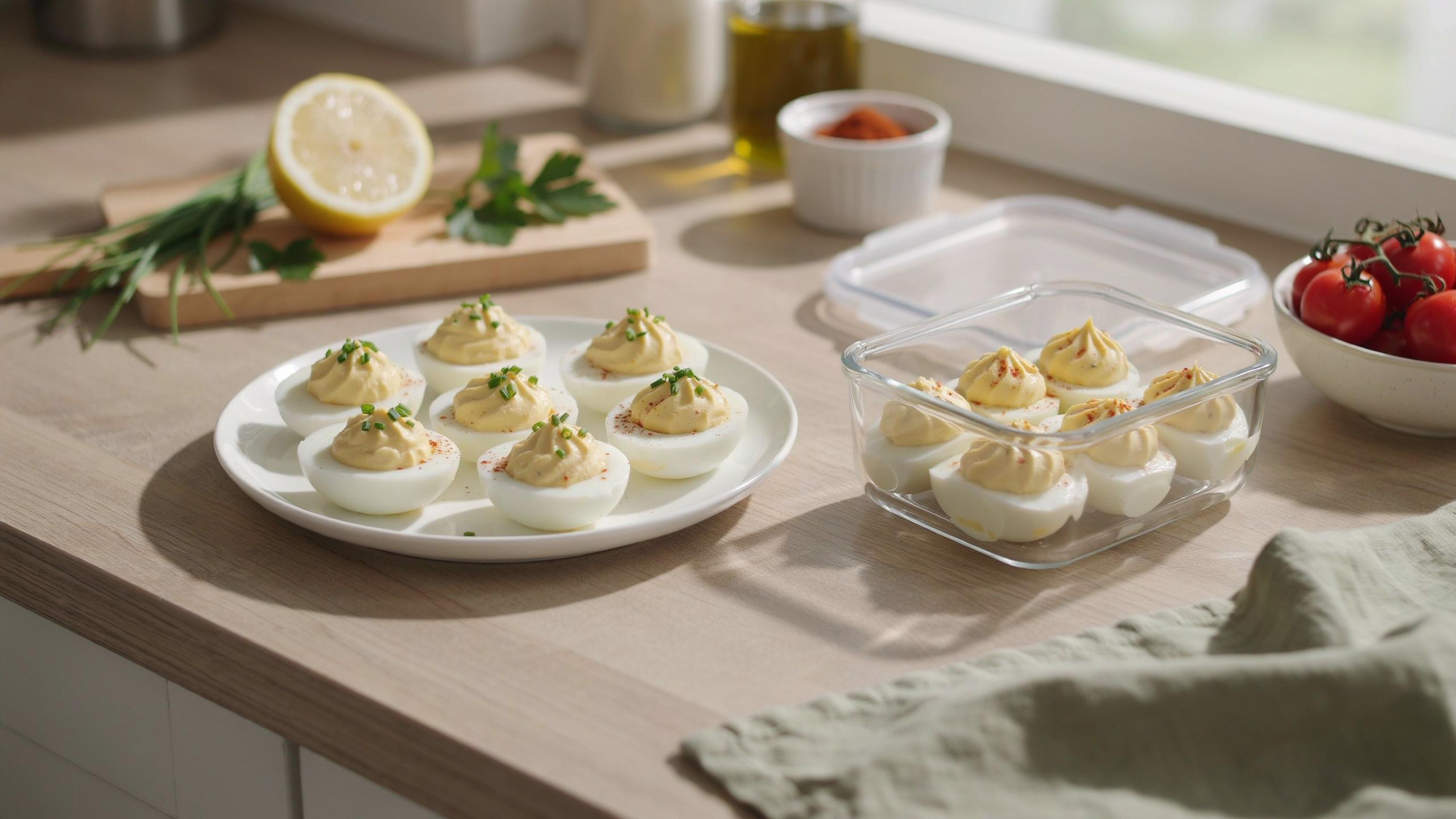 High Protein Deviled Eggs You Can Meal Prep Ahead