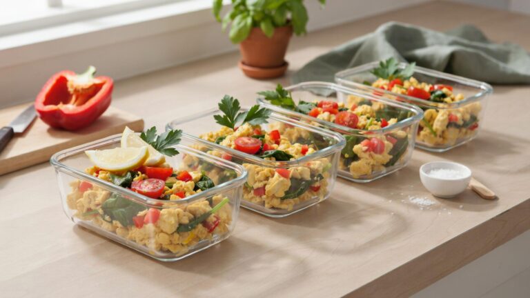 High Protein Tofu Scramble You Can Meal Prep Ahead