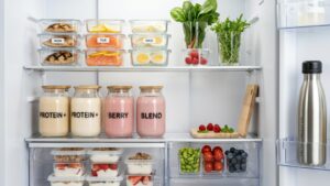 Meal Prep Organization Tools For A Stocked High Protein Fridge