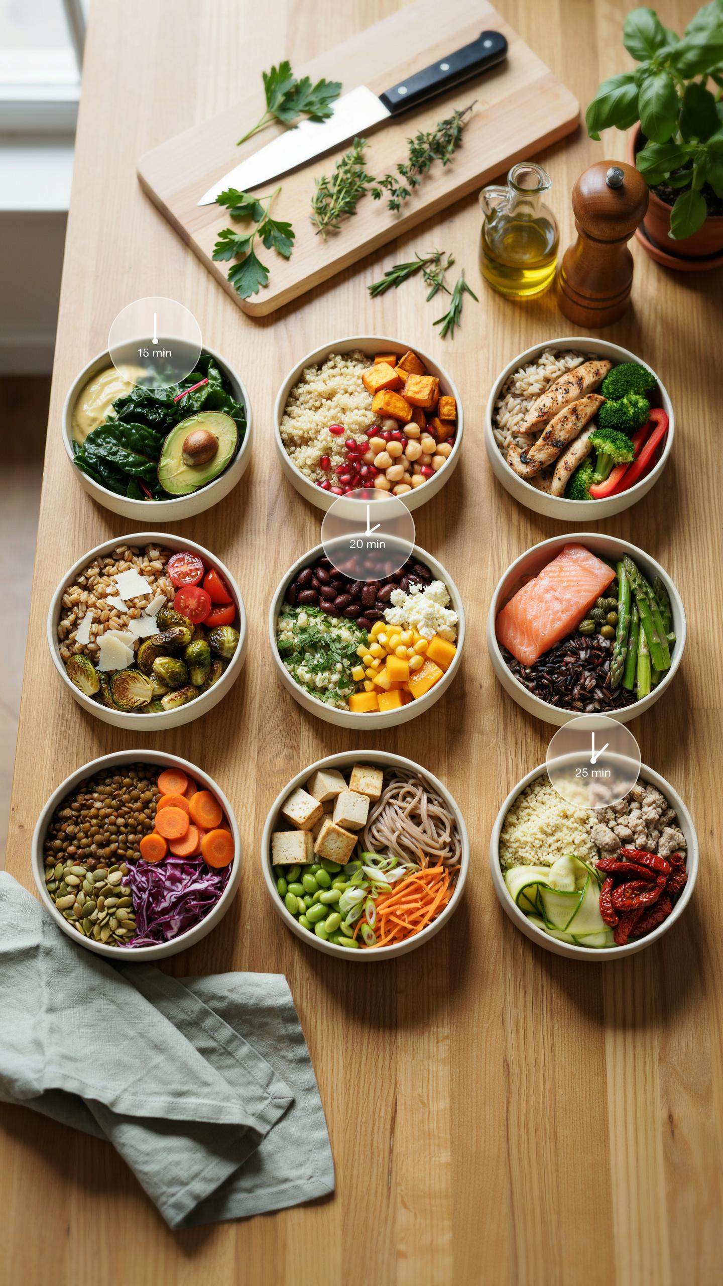 The Time Cost Matrix Of Meal Prep Bowls