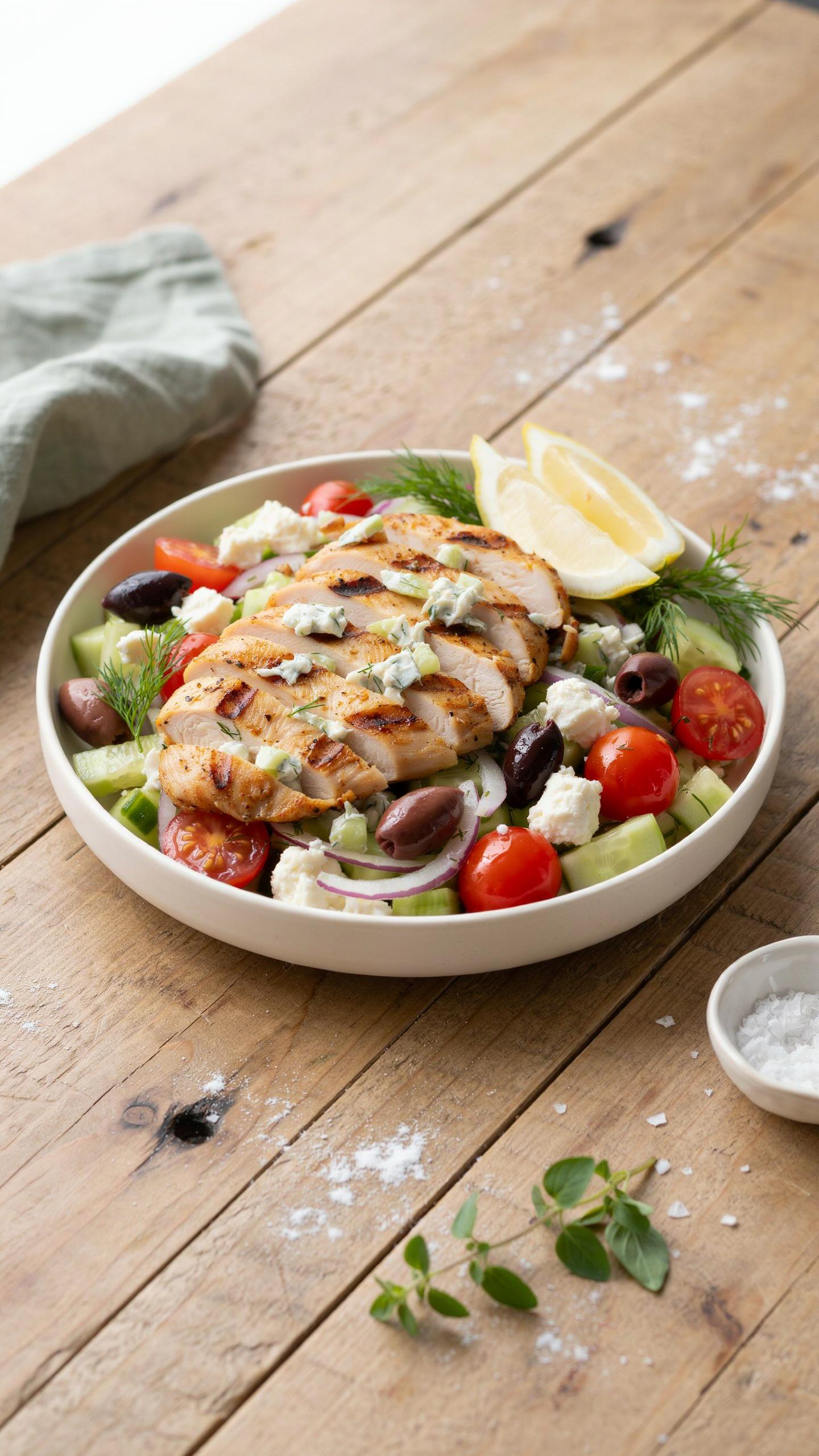 Tzatziki Chicken Your Flavor Multiplier In High Protein Greek Salad