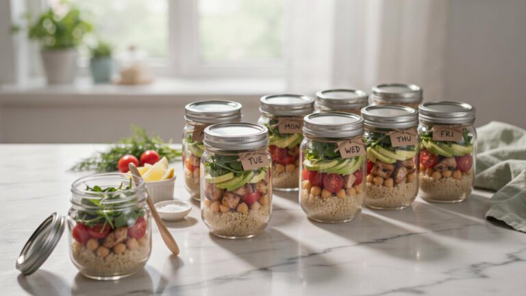 Mason Jars For High Protein Meal Prep Salads And Snacks