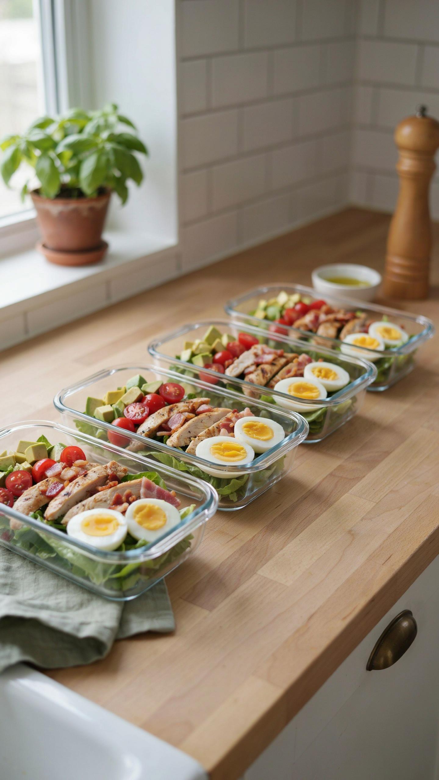Scaling Success Efficient Cobb Salad Meal Prep Strategies