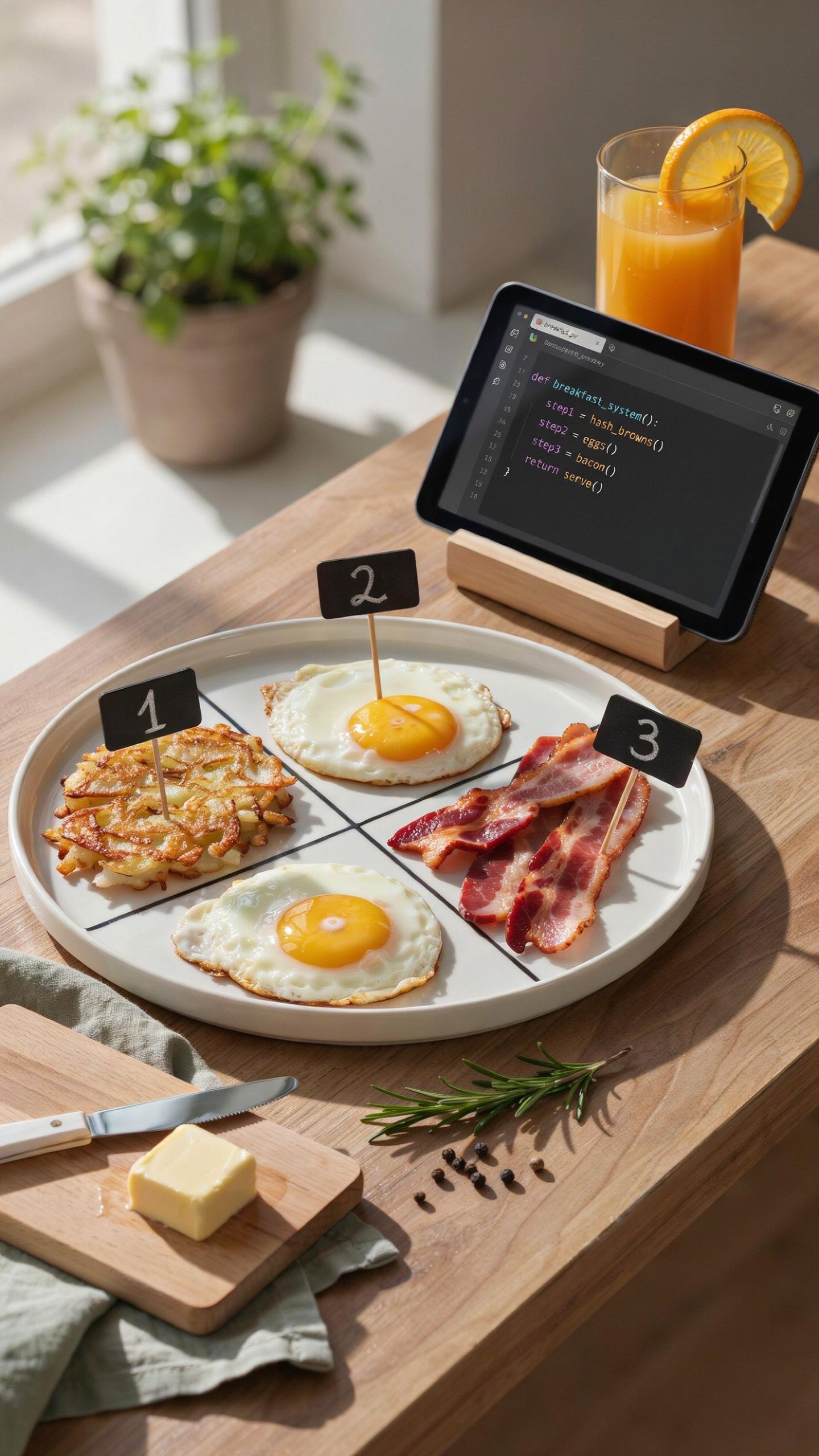 The Breakfast Hash Algorithm A 3 Step System