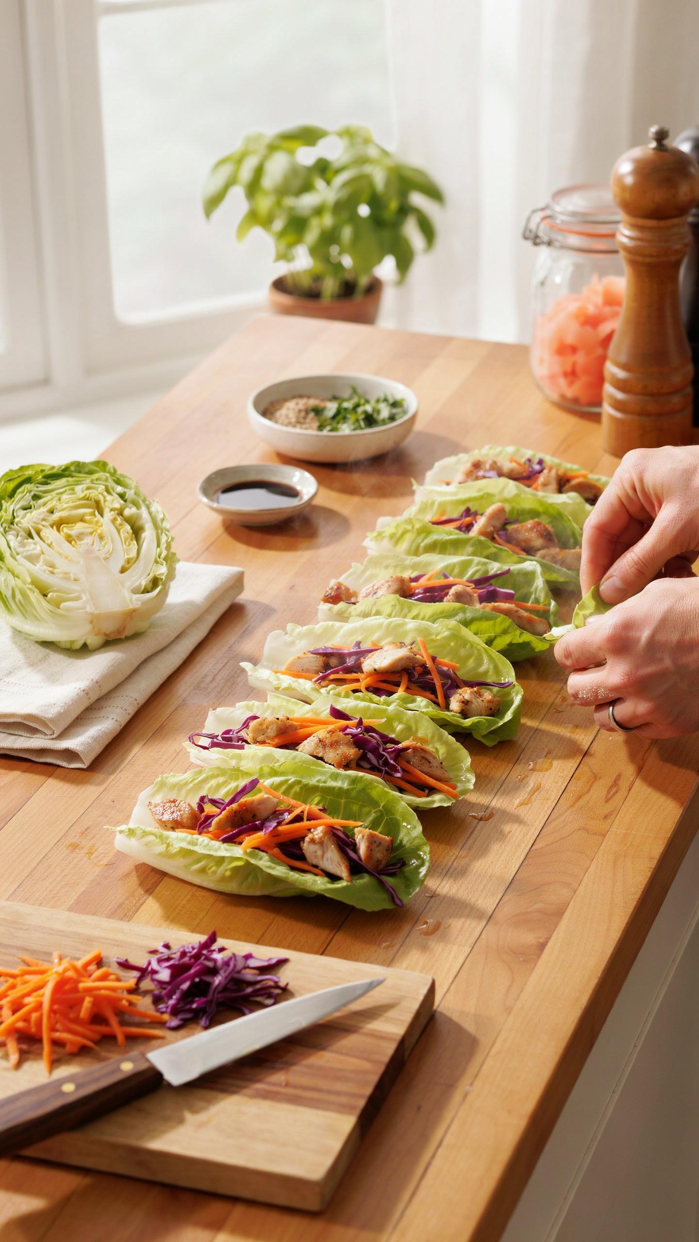 The Kinetic Wrap Method Assembly Line Efficiency For Easy Lettuce Wraps