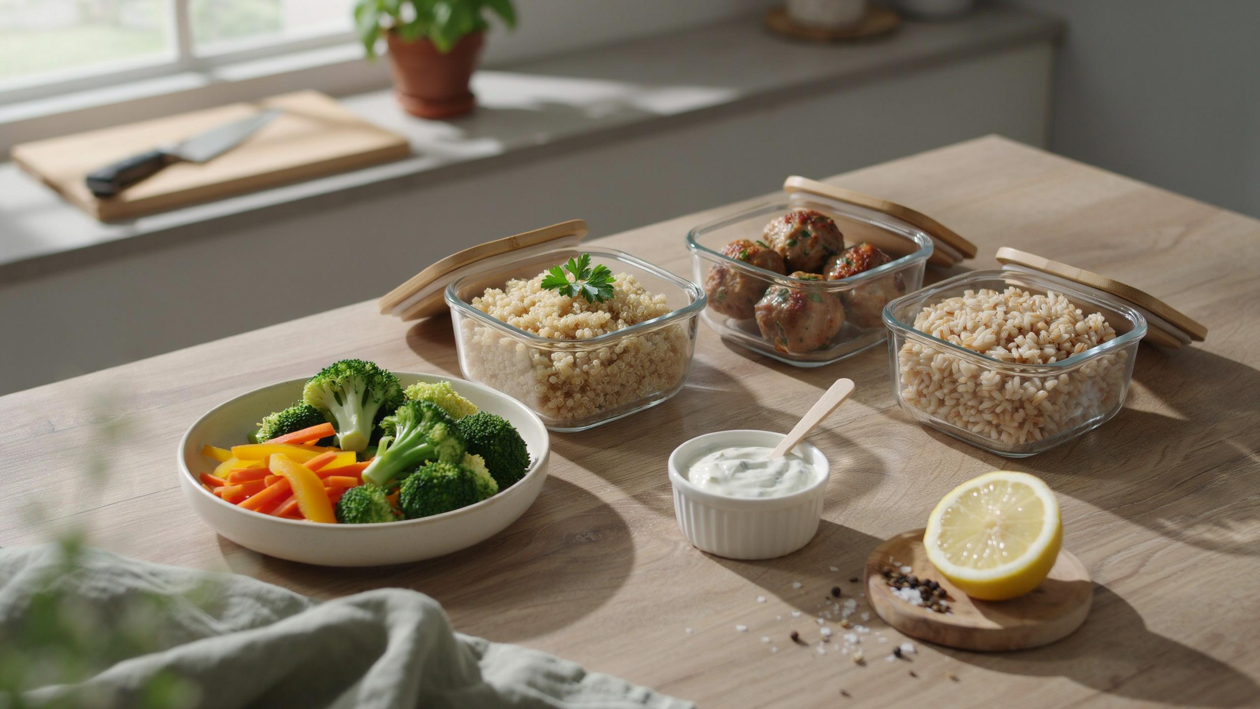 Chicken Meatball Meal Prep For High Protein Dinners