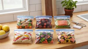 Meal Prep Freezer Bags For Portioned High Protein Meals