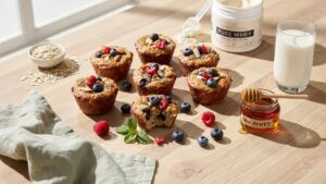 High Protein Baked Oatmeal Cups You Can Prep In Bulk