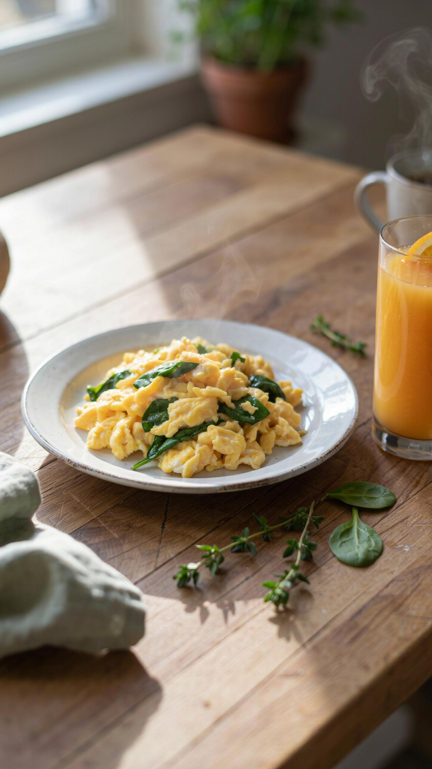 Healthy Scrambled Eggs With Spinach The Nutrient Multiplier