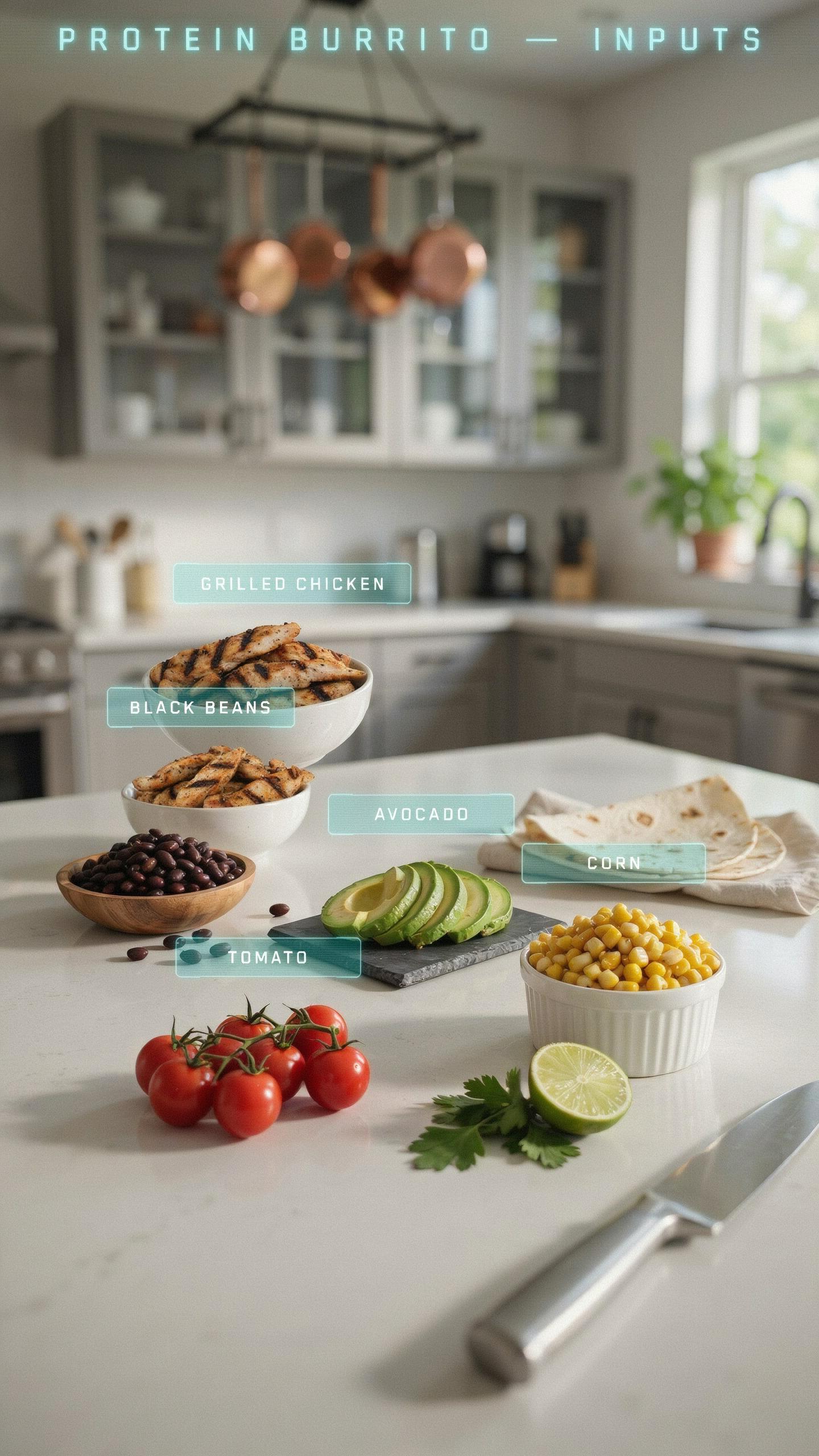 Engineering Your Protein Burrito Ingredients As Inputs