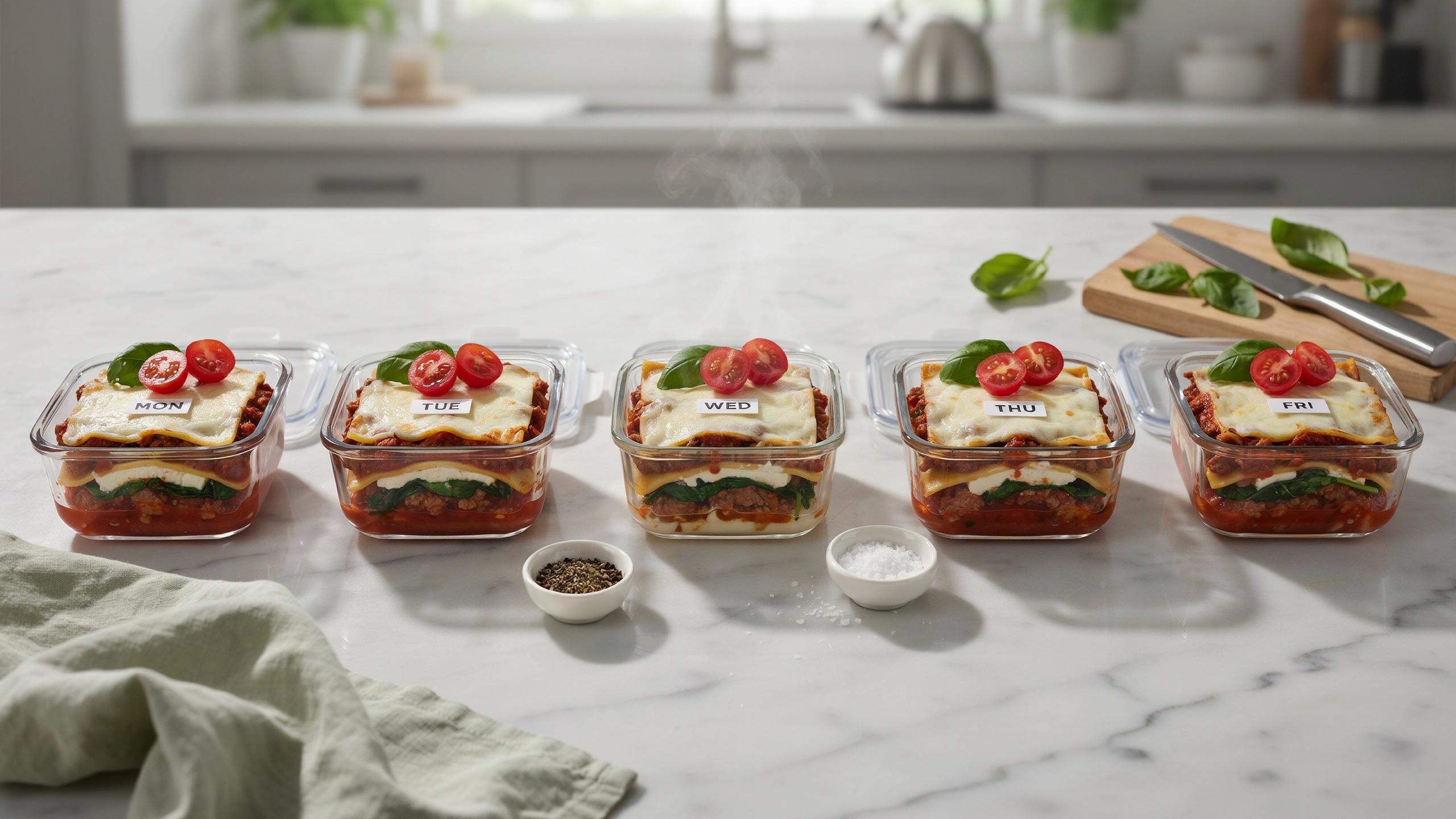 High Protein Lasagna Meal Prep For The Whole Week