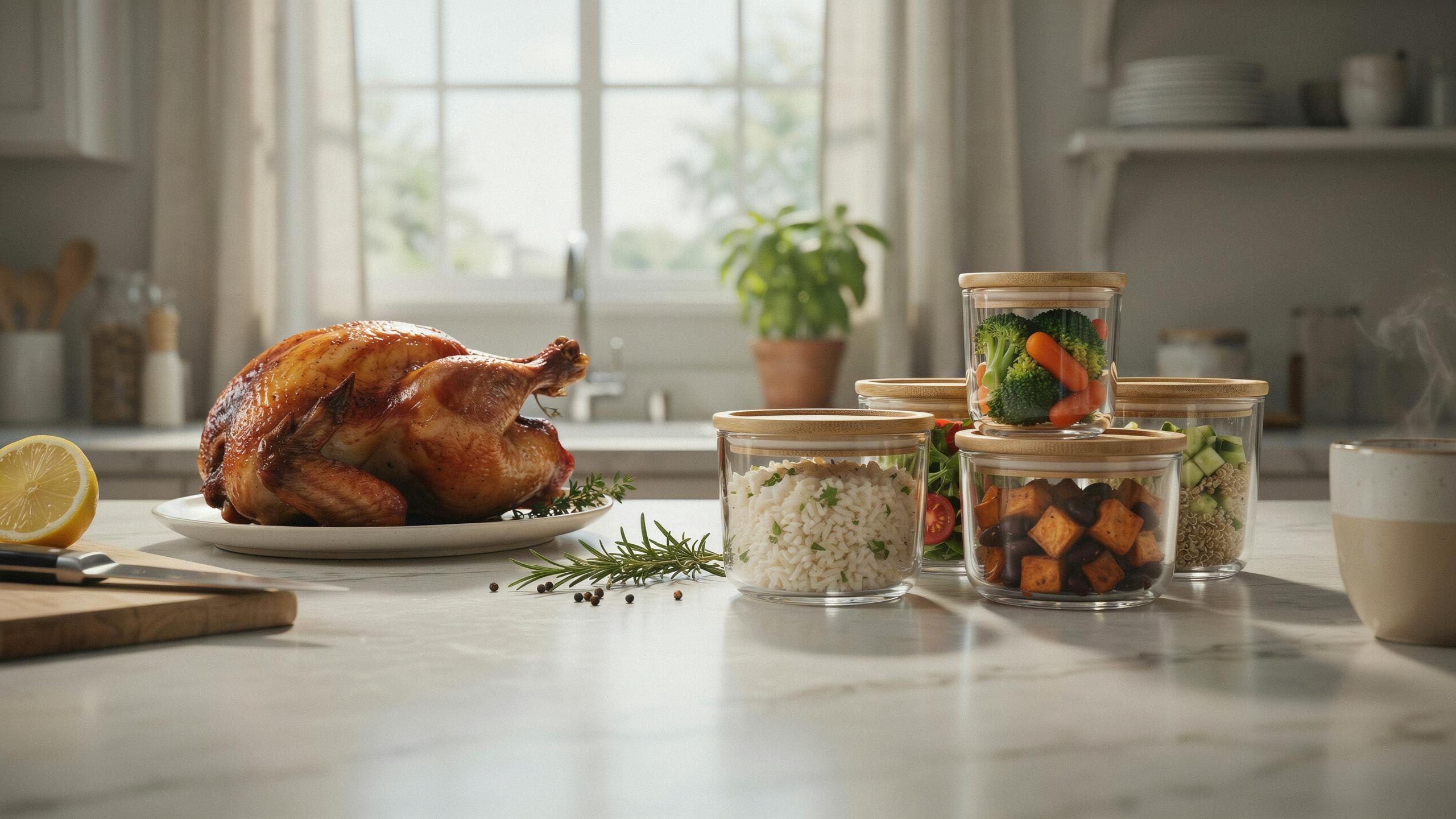 Rotisserie Chicken Meal Prep For Five Quick Meals