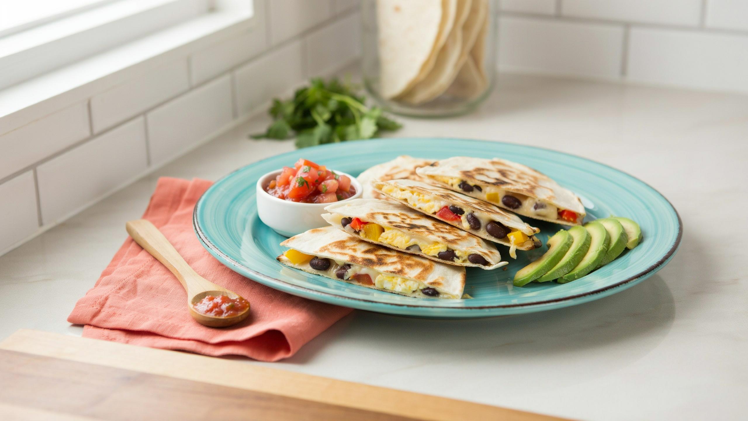 High Protein Breakfast Quesadillas You Can Meal Prep Ahead