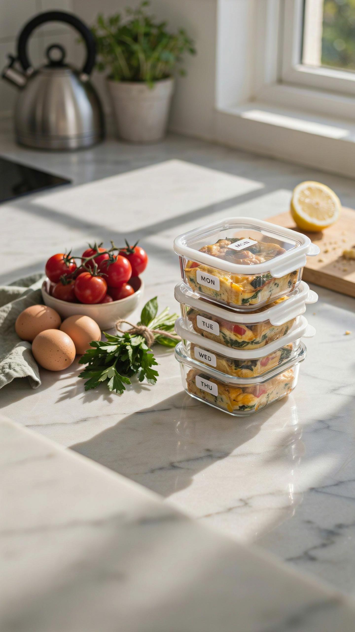 The Container Conundrum Optimizing Storage For Baked Egg Meal Prep