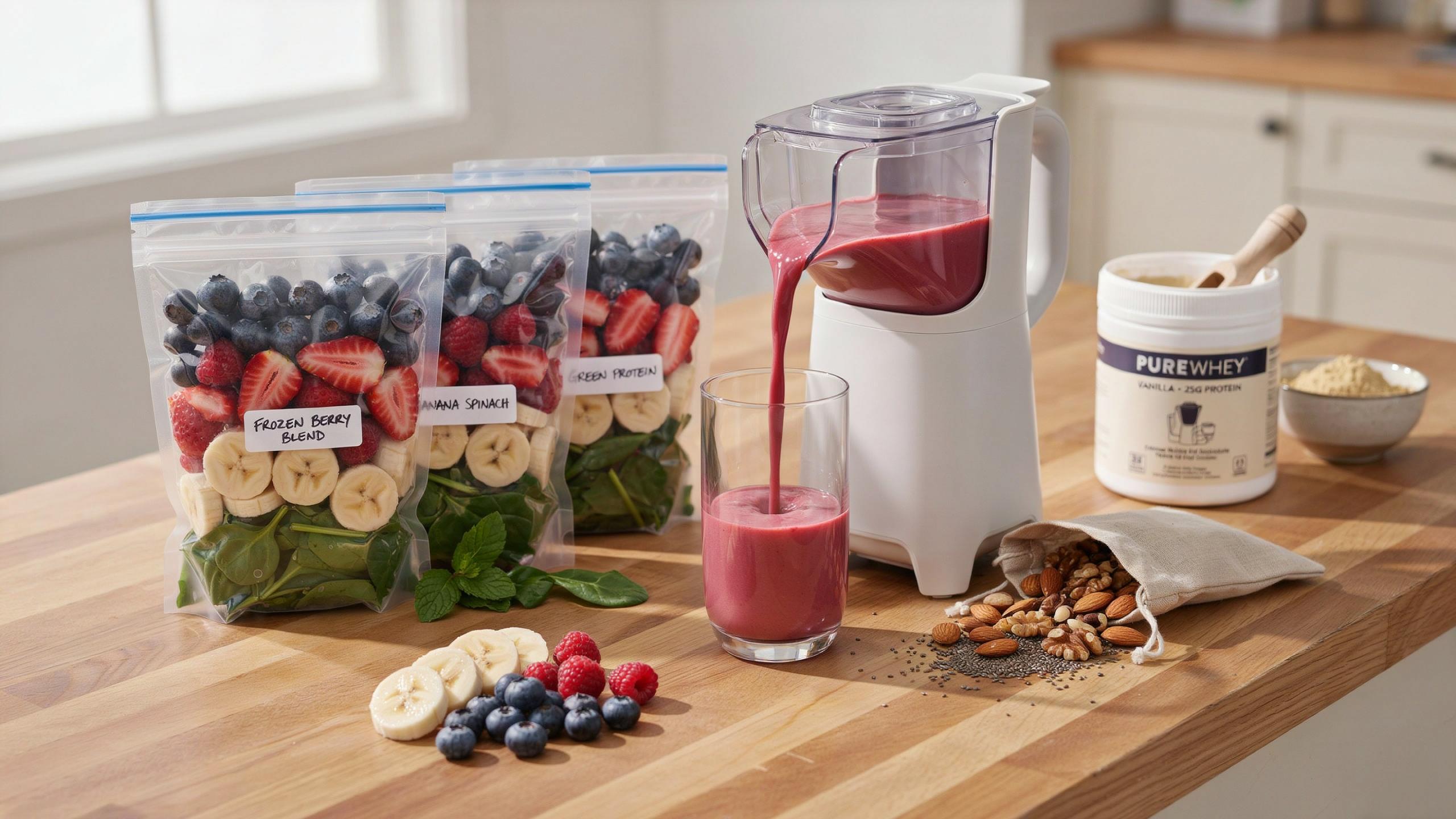 High Protein Smoothie Packs You Can Freeze And Blend Fast