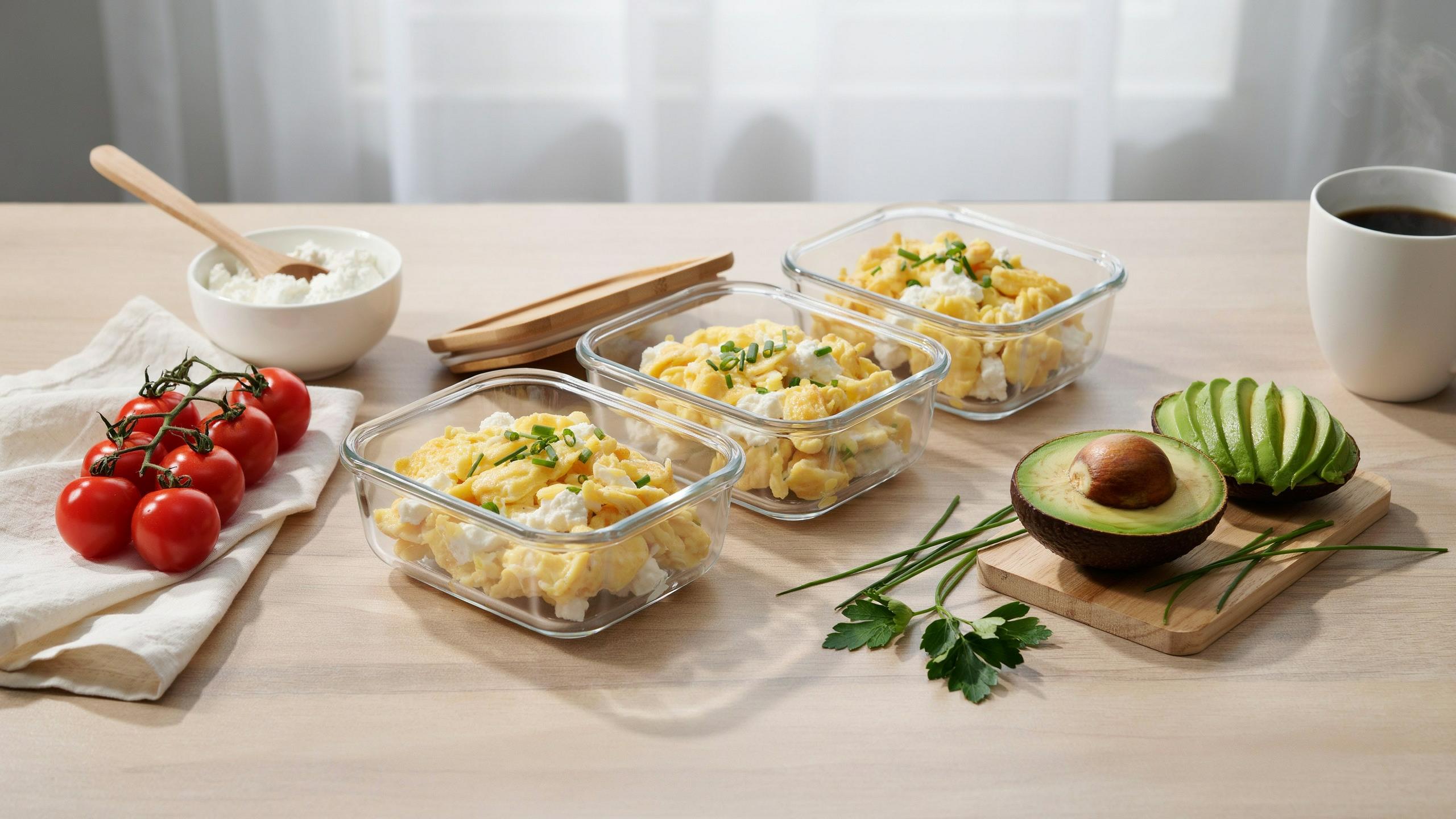 Cottage Cheese Scrambled Eggs You Can Meal Prep Ahead