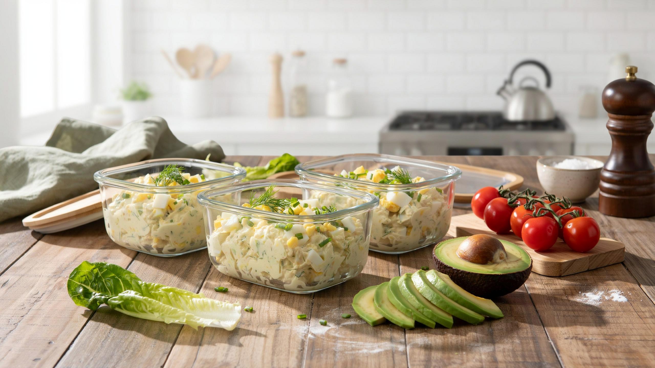 Egg Salad Meal Prep For High Protein Lunches