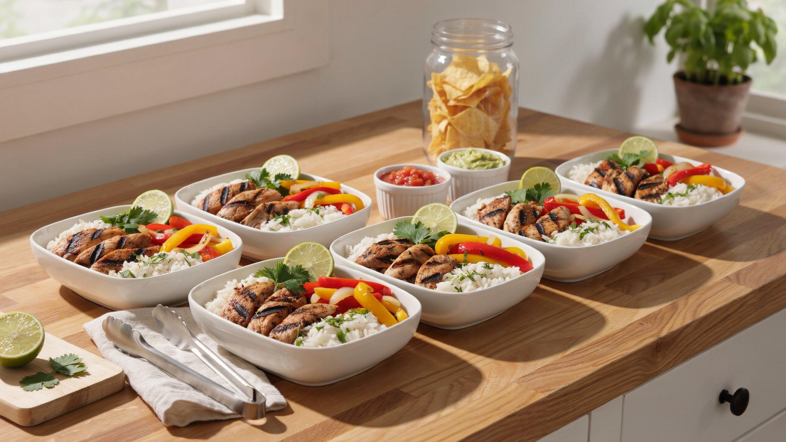 Chicken Fajita Meal Prep Bowls For Busy Weeknights