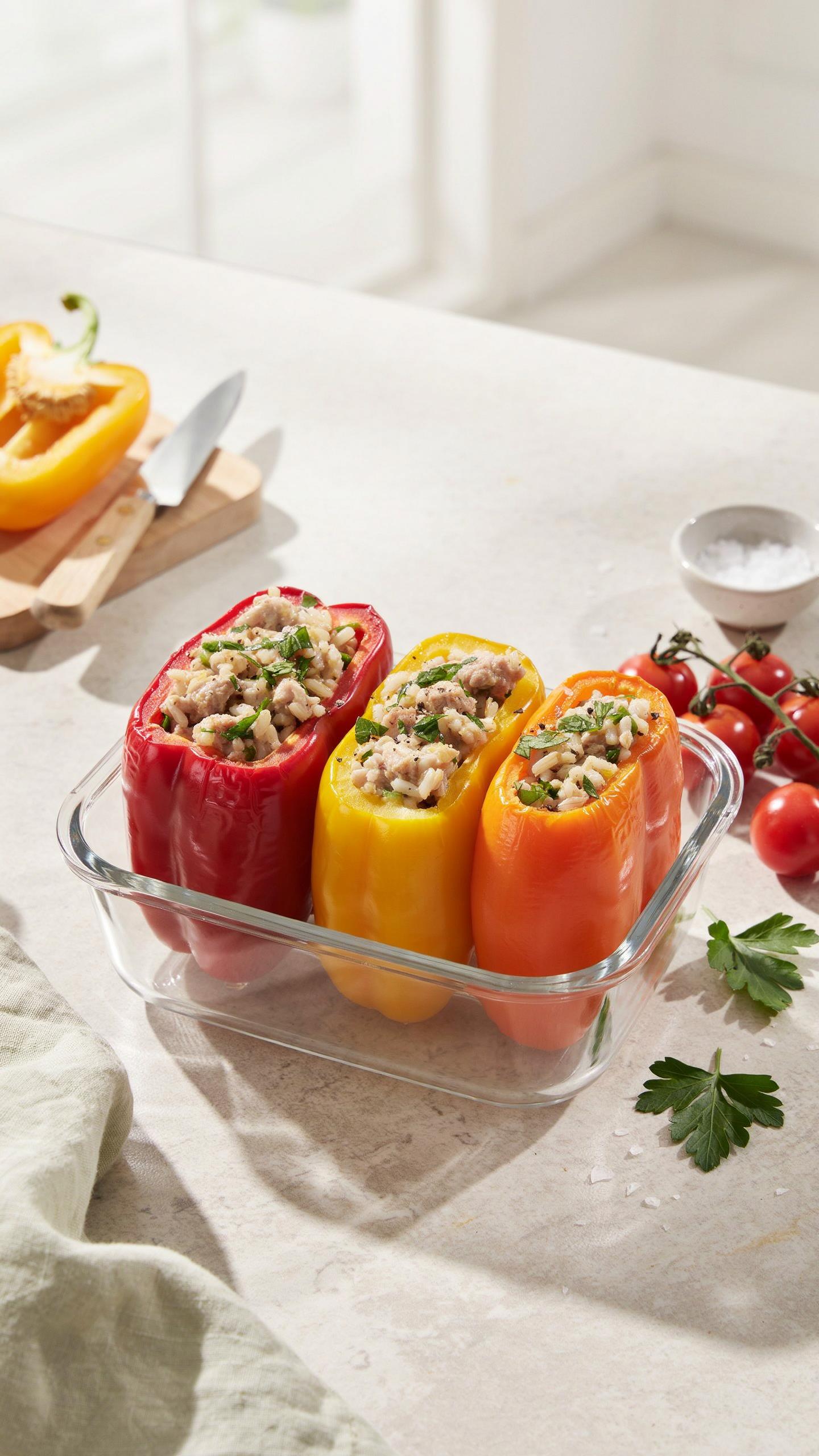 Debunking The Meal Prep Myth Ground Turkey Stuffed Peppers Longevity