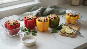 Ground Turkey Stuffed Peppers You Can Meal Prep Ahead