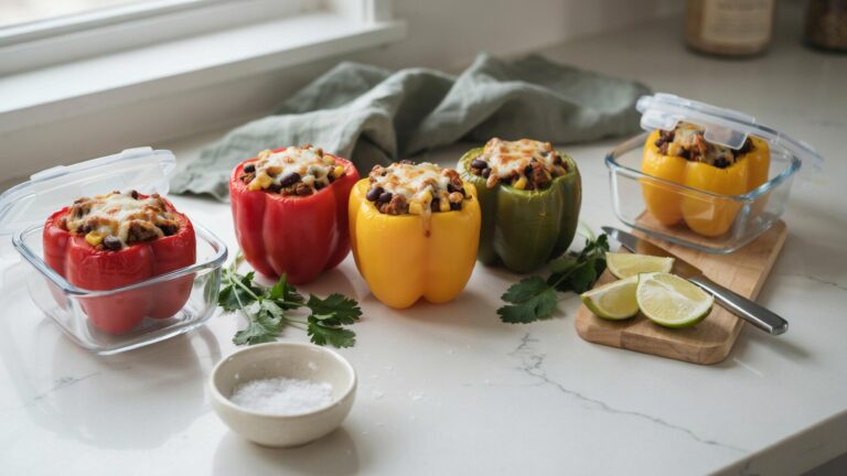 Ground Turkey Stuffed Peppers You Can Meal Prep Ahead