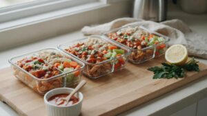 Buffalo Chicken Meal Prep For High Protein Lunches