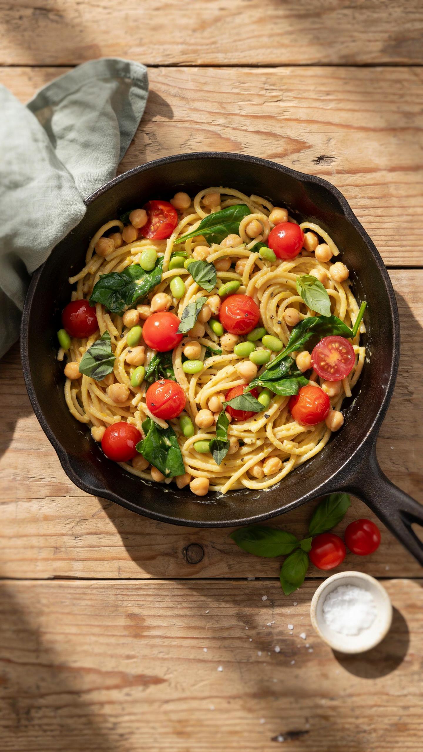 The One Pan Power Protocol For High Protein Vegan Pasta
