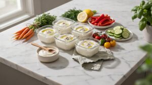 Greek Yogurt Dip Meal Prep For High Protein Snacking