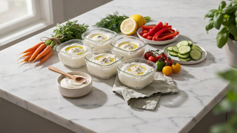 Greek Yogurt Dip Meal Prep For High Protein Snacking