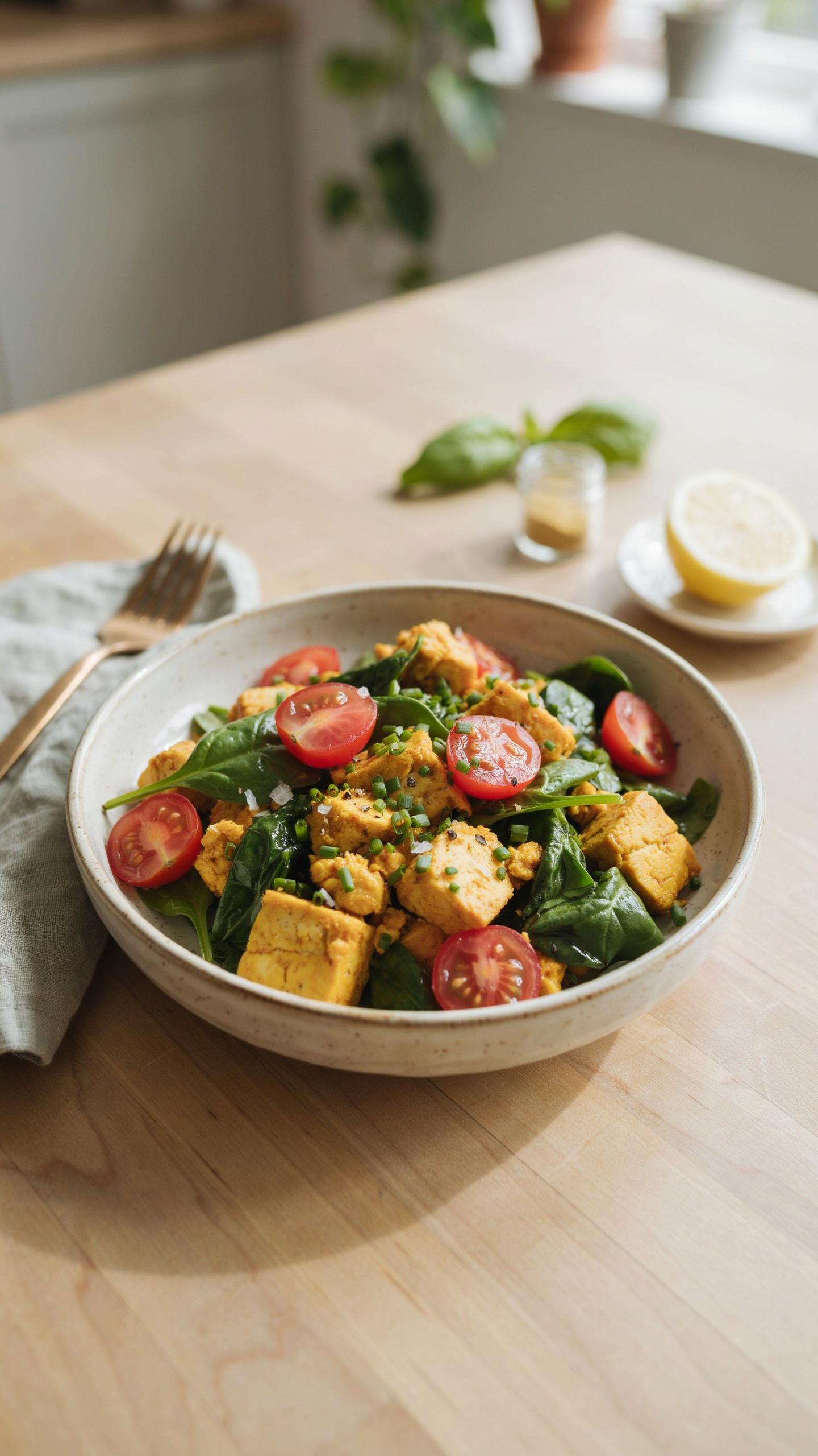 The Feedback Loop Method For Your Vegan Spinach Tofu Scramble