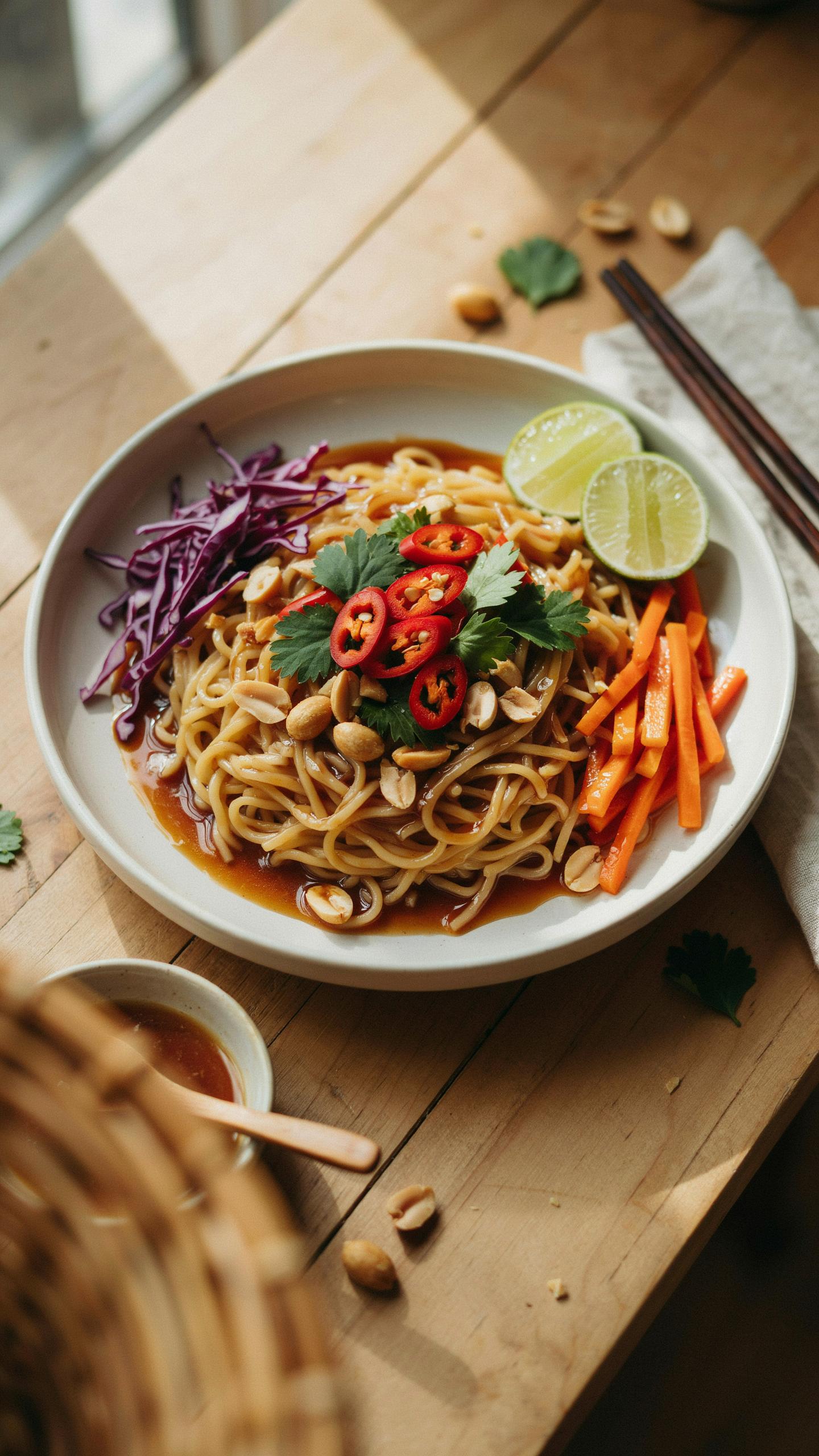 Flavor Amplification Beyond Bland Cold Peanut Noodle Salad
