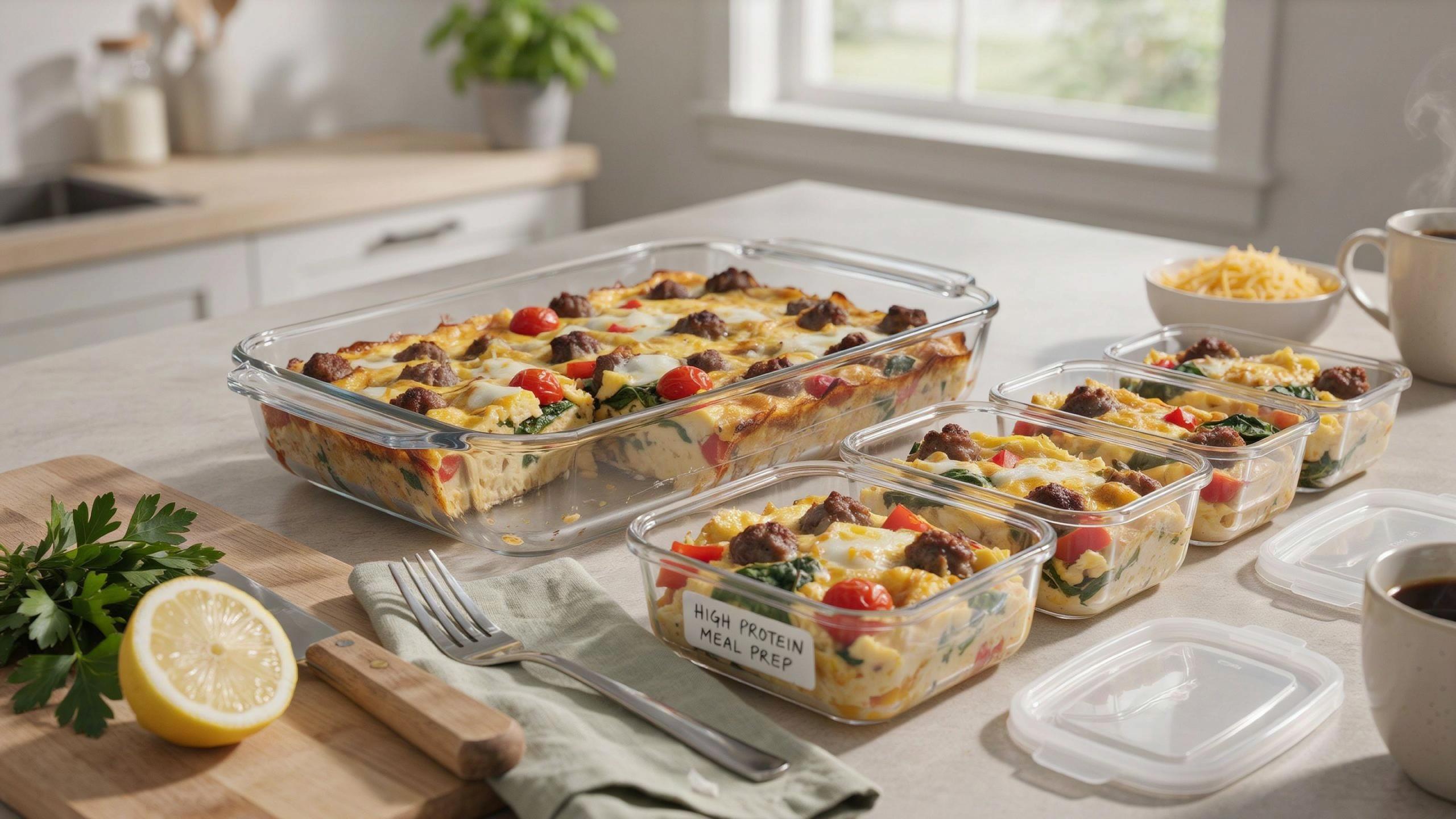 High Protein Breakfast Casserole You Can Meal Prep Ahead