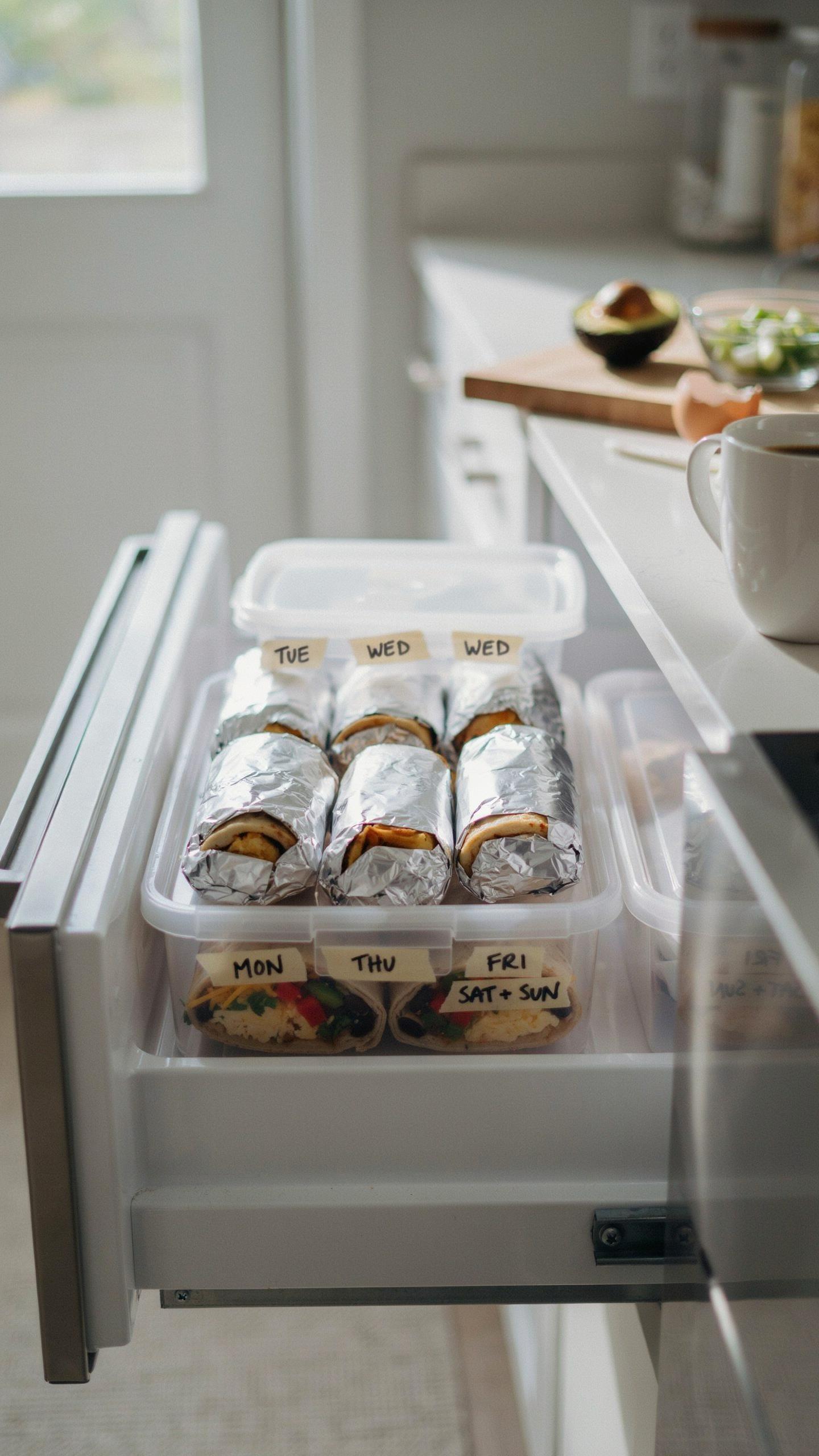 Protein Breakfast Burrito Meal Prep The Freezer To Fuel Workflow