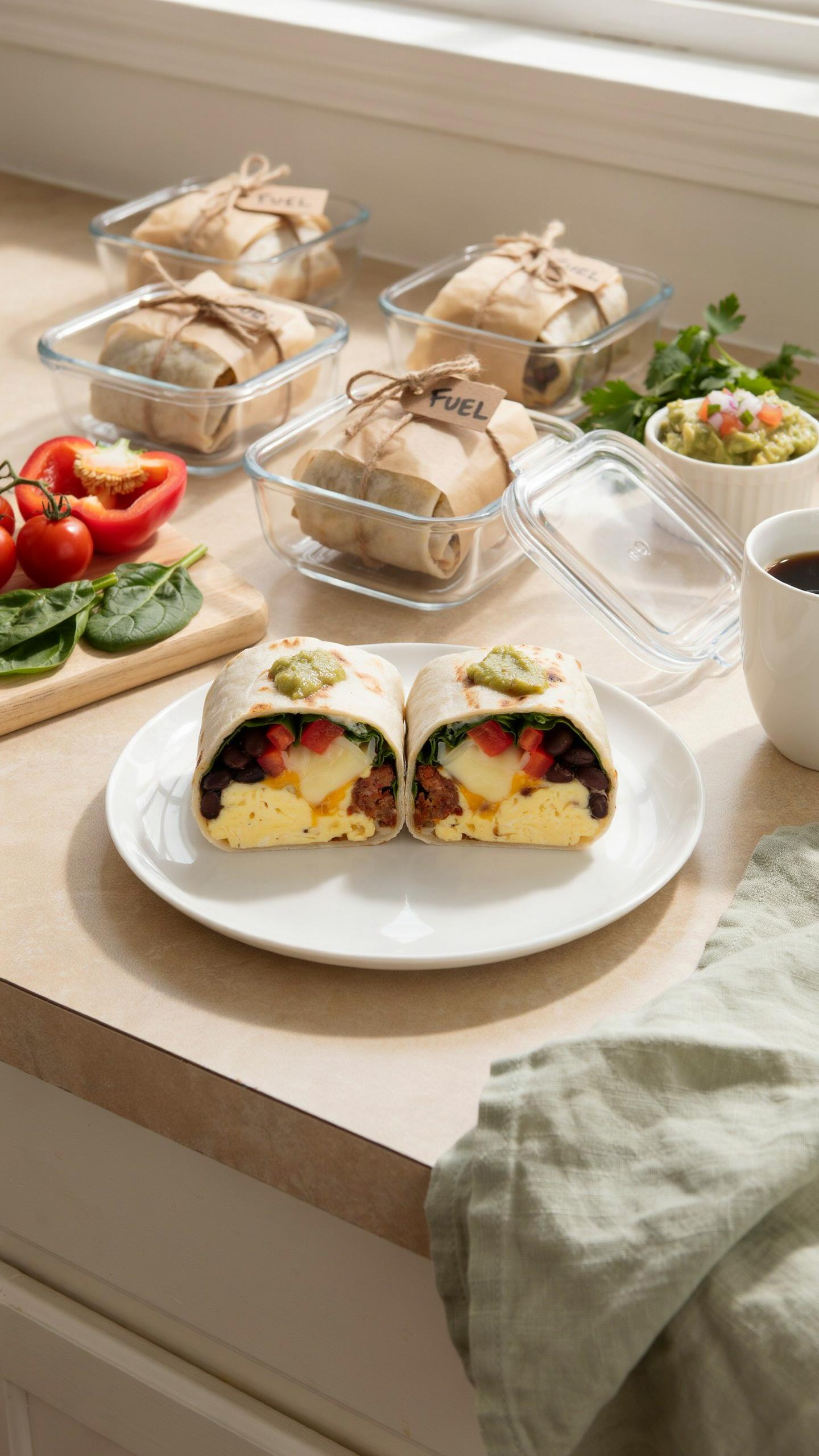 Meal Prep Breakfast Burritos High Protein The Cognitive Load Reduction System