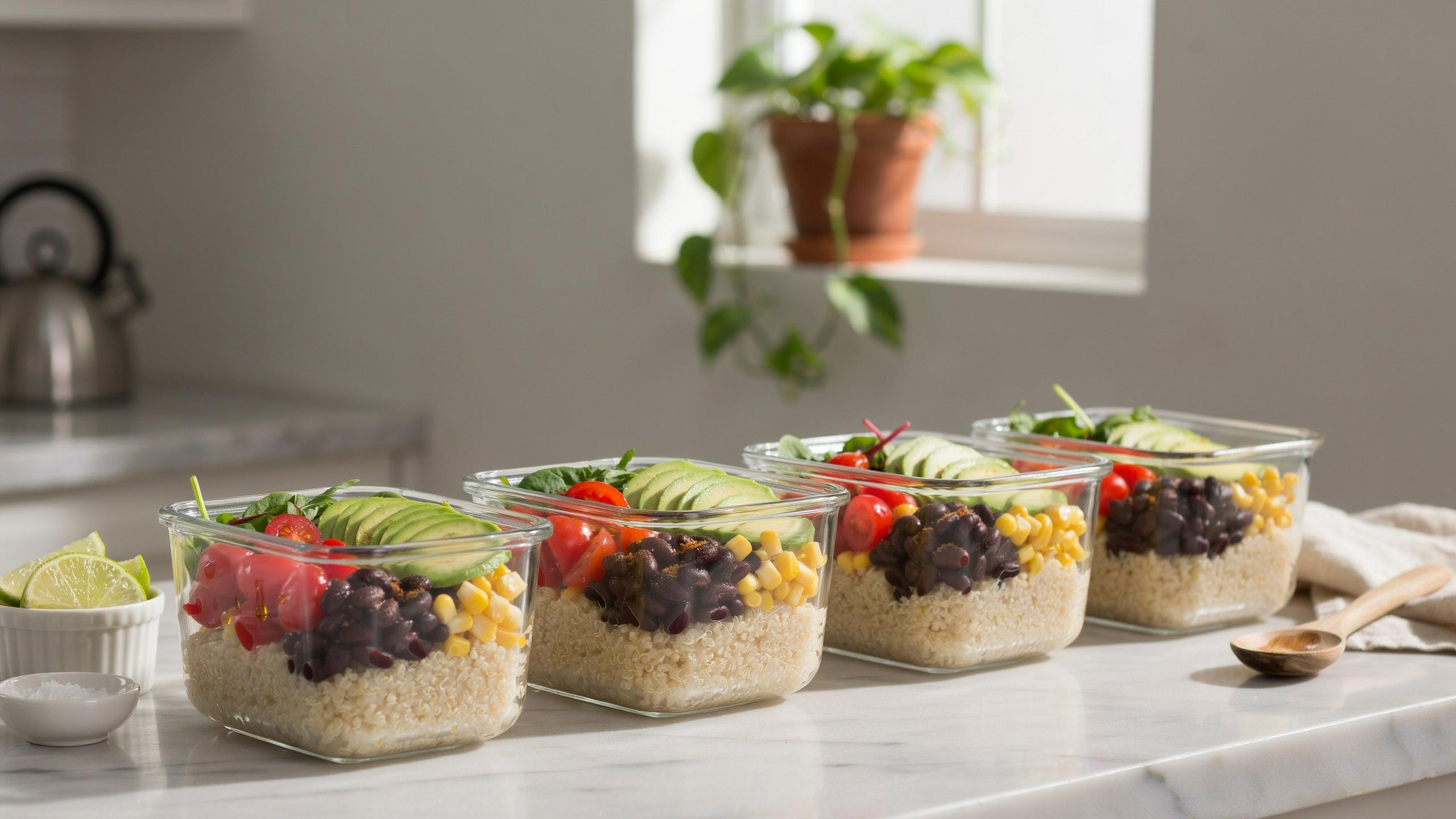 High Protein Quinoa Bowls You Can Meal Prep Ahead