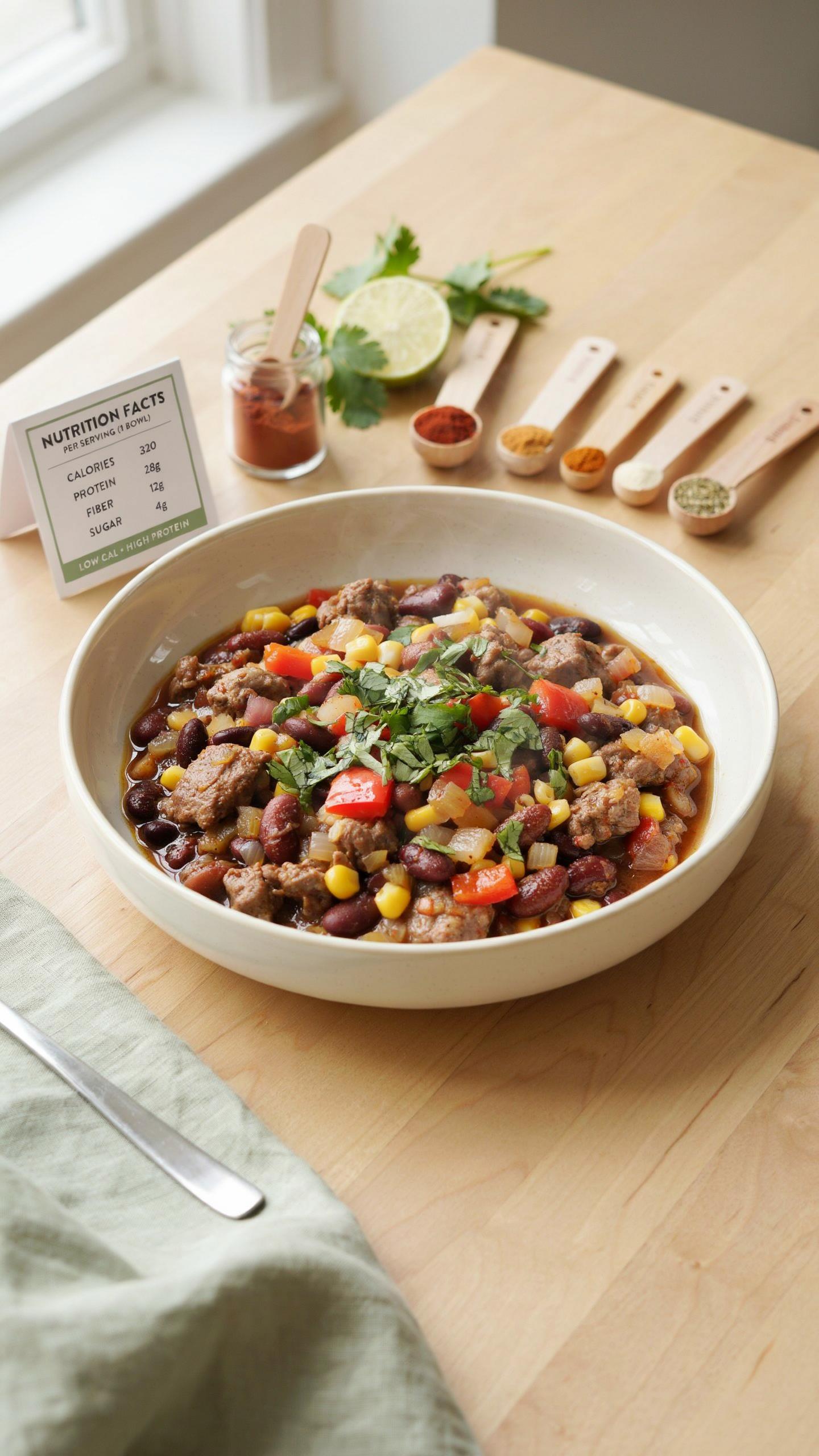 Calorie Density Not Restriction For Low Calorie High Protein Chili
