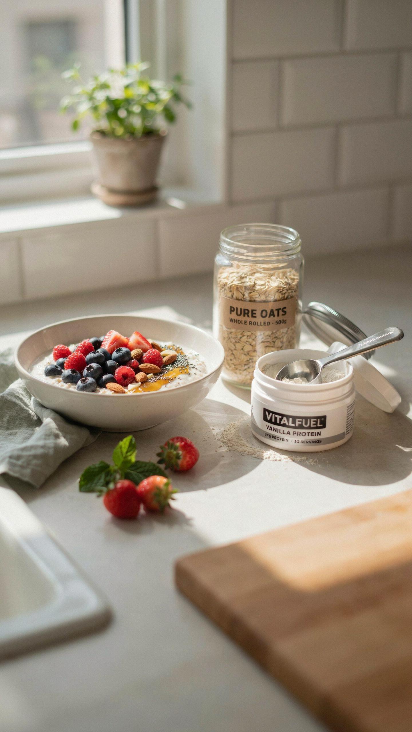 Blueprint For Bio Optimization Essential Overnight Oats Recipe Healthy Protein