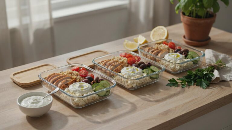 High Protein Mediterranean Bowl Meal Prep For Lunch