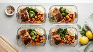 Blackened Salmon Meal Prep For High Protein Dinners